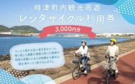町内観光周遊 レンタサイクル利用券（サイクリンググッズ含む）（電動自転車）（3千円分）