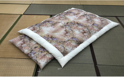 ふとん打ち直し　抗菌抗ウイルスフルテクト加工生地　みず穂柄　２枚組【CW89W】 133544 - 滋賀県近江八幡市