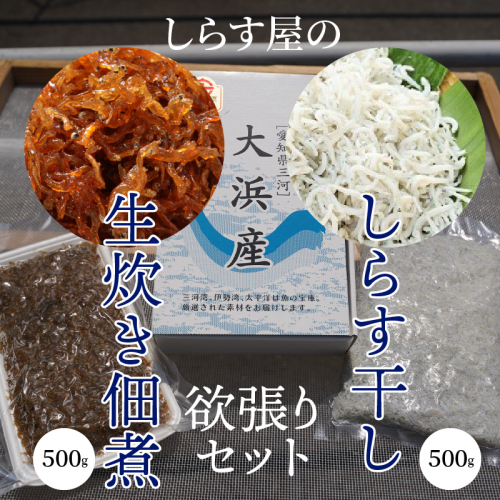 【150セット限定】しらす屋のしらす干しと佃煮の欲張りセット　H006-106 133550 - 愛知県碧南市