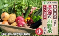 《有機JAS認証》 オーガニック 季節のお野菜が届く定期便（小） 年5回配送 F23R-832