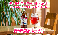 清流　汗見川流域の赤しそで作ったクラフトビール　TOSA REIHOKU BEER　赤しそサワーエール　4本セット