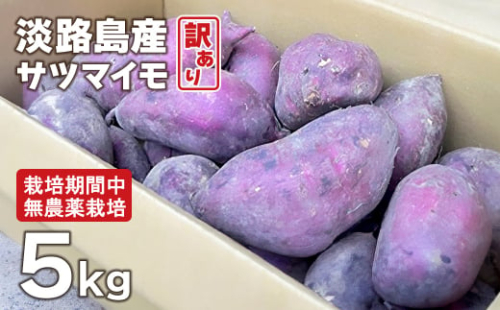 【訳アリ】淡路島産サツマイモ 5kg【栽培期間中、無農薬栽培】焼き芋・スイーツ作りに 1339294 - 兵庫県淡路市