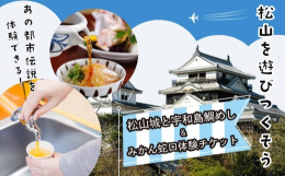 人気の3施設がセットになったお得なパック!松山城天守観覧とロープウェイ・リフトの往復乗車に加え、「宇和島づくし鯛めし膳」のお食事と都市伝説「蛇口からみかんジュース」を体験できる充実プラン。■松山城(愛