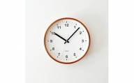 【A-165】KATOMOKU plywood clock km-36m（ライトブラウン）