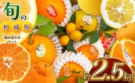 旬の柑橘類詰め合わせセット 約2.5kg | 果物 くだもの フルーツ 柑橘類 みかん ミカン 熊本県 玉名市 旬 ざっかん スイーツ 詰め合わせ 産地直送 家庭用