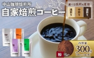 【粉】自家焙煎コーヒー 浅煎り エチオピア 300g (各100g × 3袋)