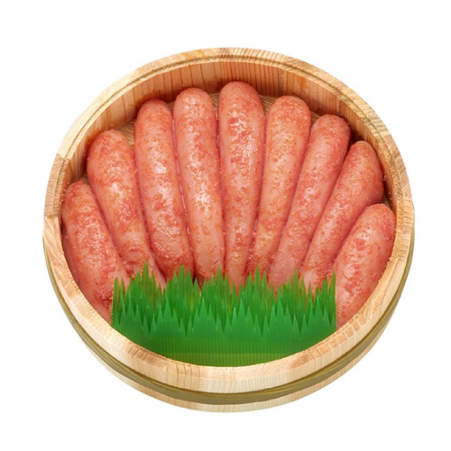 AI046.辛うしてごめんたい・無着色（木樽入り）／400g【辛子明太子】 134389 - 福岡県新宮町