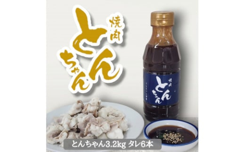 ホルモン 牛肉 とんちゃん 3200g 焼き肉 タレ 6本 牛ホルモン 焼肉 焼き肉 ホルモン焼き モツ鍋 もつ鍋 ホルモン 鍋 鍋セット ご飯 米 ビール お酒 にも合う おかず  1344214 - 徳島県三好市