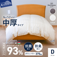 [ダニ忌避率95.9%]ちょうどいい中厚タイプの羽毛布団 (ダブル)[ホテル仕様] 寝具 ふとん 羽毛布団 羽毛ふとん 掛け布団 掛けふとん 布団 羽毛布団 羽毛ふとん 寝具 ふとん 羽毛布団
