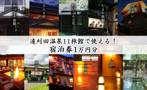 遠刈田温泉11旅館で使える！宿泊券1万円分                                 1349891 - 宮城県蔵王町