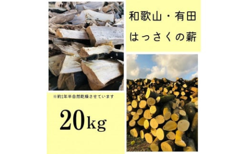 薪 キャンプ用 和歌山・有田はっさくの薪20kg 1350267 - 和歌山県有田川町