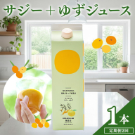 【定期便2カ月】サジー グアマラルサジー＋ゆず 1000ml　毎月1本2カ月コース｜ サジージュース 定期便 サジー シーベリー 沙棘 グアマラル 健康ドリンク ドリンク ジュース 健康 美容 栄養 果汁 鉄分補給 栄養補給 健康食品  贈答 贈り物 プレゼント ギフト 茨城県 古河市 送料無料 _DX22