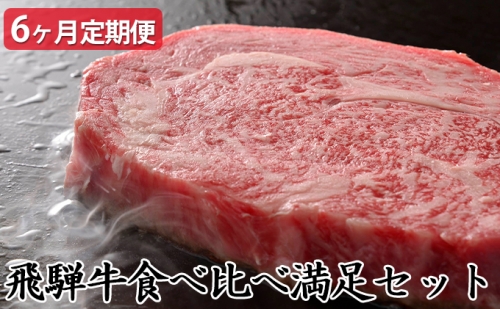 【6ヶ月定期便】飛騨牛食べ比べ満足セット