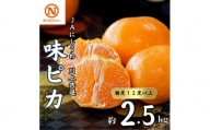 JAにしうわの季節の柑橘(川上共選　味ピカ2.5kg)＜C08-78＞【1510453】