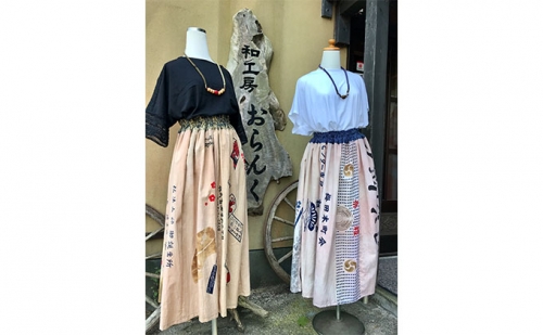 手ぬぐいのリメイクスカート 135600 - 静岡県河津町