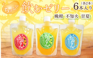 飲む ゼリー (晩柑・不知火・甘夏) 6本入り 3種 柑橘 果物 デザート スイーツ