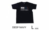 HELLY HANSEN　×　HAKUBA　Tシャツ　ディープネイビー・L(メンズ・レディース兼用)【1513848】