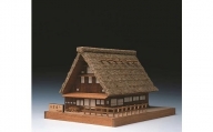 Woody JOE製 木製ミニ建築 合掌造り（接着剤付） ／ 木製建築キット 千葉県
