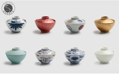 有田焼 豆ちゃわん 8個 セット【アリタカラ】食器 器 うつわ 陶磁器 ちゃわん 茶碗 豆茶碗 ミニサイズ 小さい かわいい レトロ 手書き 染付 上絵 ギフト A95-53 1362771 - 佐賀県有田町