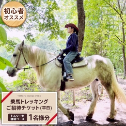 往復4キロ。昔ながらの穏やかな里山の自然の中を、乗馬トレッキング！ トムソーヤの冒険をイメージし、里山を探検する様なコースです。 自然の樹木、鳥の声、野の花を馬の背中から満喫して下さい！ トレッキング