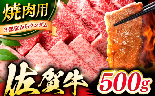 艶さし！ 佐賀牛 焼肉用 500g 吉野ヶ里町 [FDB008] 1365094 - 佐賀県吉野ヶ里町