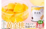 東北産黄金桃缶詰48缶セット 桃 桃缶 缶詰 非常食 保存食
