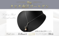 Wgタヒチ南洋ゴールデンスライド付き 55cm 真珠 ネックレス アクセサリー 装飾品 福岡県 嘉麻市