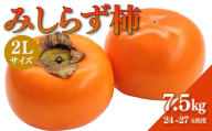 【先行予約】みしらず柿 (2Lサイズ) 7.5kg詰め F4D-0208