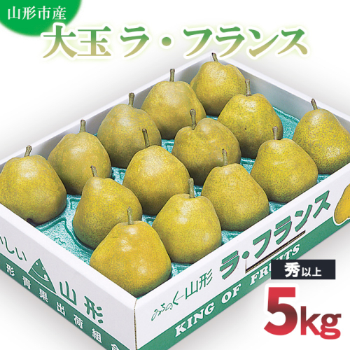 山形市産 大玉ラ・フランス 秀 以上 5kg (12・14・16玉) FZ20-501 136802 - 山形県山形市