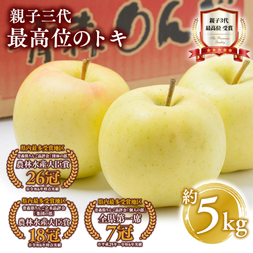 【10月発送】親子三代最高位のトキ約5kg【全国ふじコンテスト最高賞受賞農園・平川市広船産りんご】 1368678 - 青森県平川市