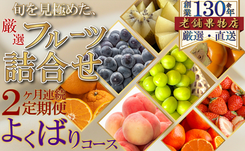 【2ヶ月連続定期便】旬を見極めた、厳選フルーツ詰合せ-よくばりセット- 1369010 - 香川県綾川町