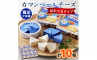 ＜毎月定期便＞雪印北海道 カマンベールチーズ 切れてるタイプ 1箱(90g(6個入り)×10個全3回【4014038】