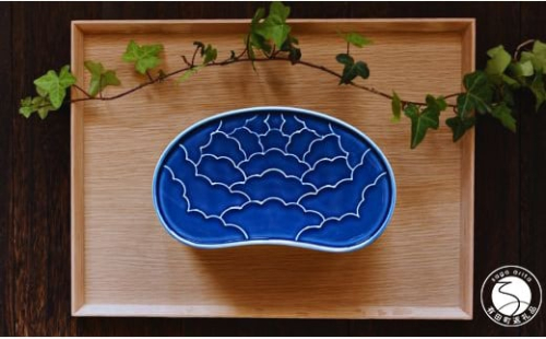 有田焼 ルリ釉 繭型蓋物【ARITAYAKI-STORE】食器 うつわ ハレの日 めでたい おもてなし おせち 高級食器 ハンドメイド A20-538 1372595 - 佐賀県有田町