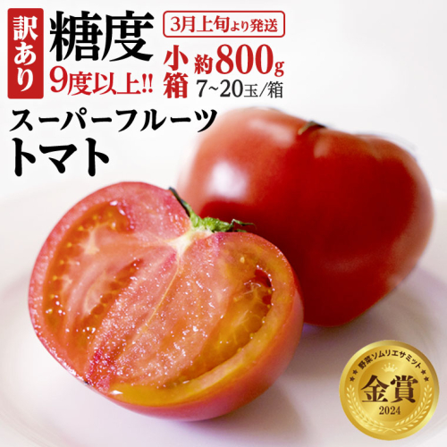 《 2026年収穫分 先行予約 》 訳あり 糖度9度以上 スーパーフルーツトマト 小箱 約800g × 1箱 (7～20玉/1箱) フルーツトマト ブランドトマト 野菜 ギフト 贈答 [BC042sa] 1374689 - 茨城県桜川市