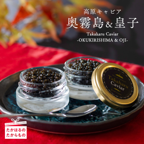 Takaharu Caviar(たかはるキャビア)贅沢2種食べ比べセット フレッシュキャビア「皇子」&熟成キャビア「奥霧島」 [詰め合わせ 高級 国産 バエリ ギフト 贈答 贈り物 プレゼント 化粧箱付き いこいの家 ワンストップオンライン] TF0517-P00045 1374712 - 宮崎県高原町