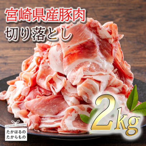 《小分け10パック》宮崎産豚肉の切り落とし(合計2kg) 加工後すぐに発送 [一人暮らし 豚肉 お肉 ワンストップオンライン] TF0553-P00020 1374800 - 宮崎県高原町