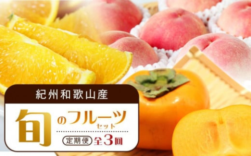 【7・8・10月 全3回】紀州和歌山産旬のフルーツセット（バレンシア・桃・ひらたねなし柿）【UT79】 1375818 - 和歌山県上富田町