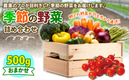 風の子ファームの野菜を季節に合わせてたっぷりお届け！プロが目利きをして厳選した朝どれ野菜を500g詰め合わせました♪お届けするお野菜は季節毎に異なります。商品画像に野菜カレンダーがございますので、そち
