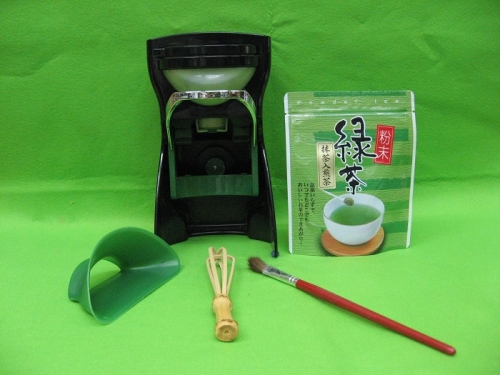 抹茶入り粉末緑茶、粉末茶専用容器「オデッサ2」セット(L22) 138613 - 千葉県船橋市
