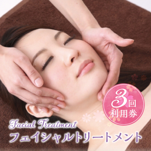 フェイシャルトリートメント６０分　利用券（１名様３回分）エステ フェイシャル リラクゼーション 肌ケア マッサージ 癒し サロン プライベート　H178-006 1387350 - 愛知県碧南市