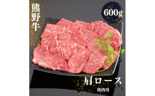 熊野牛 肩ロース 焼肉用 600g【mtf422A】 1387977 - 和歌山県紀美野町