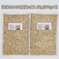 有機JAS認証の玄蕎麦使用「会津のかおり」蕎麦の実（まるぬき）1.6Kg　令和4年度産