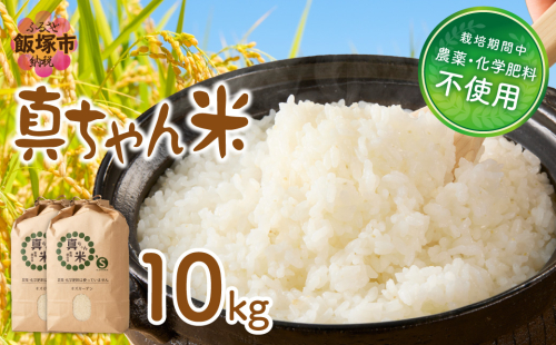 【令和8年産】農薬・化学肥料不使用 真ちゃん米 10kg【D2-014】 1389488 - 福岡県飯塚市