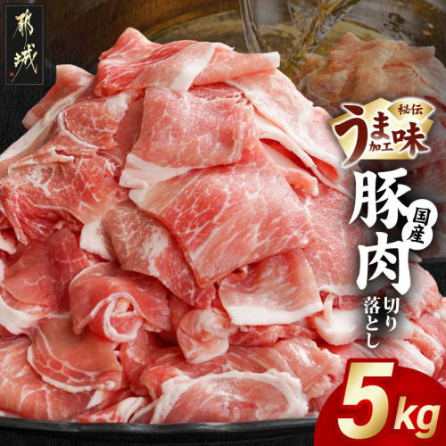 国産豚肉切り落とし5Kg(うま味加工)_MJ-3647 1390361 - 宮崎県都城市