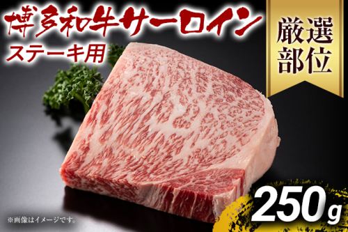 博多和牛サーロインステーキ 250g 黒毛和牛 お取り寄せグルメ お取り寄せ お土産 九州 福岡土産 取り寄せ グルメ MEAT PLUS CP011 1393014 - 福岡県大木町