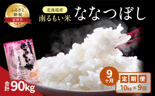 9ヵ月定期便 北海道産 うるち米 ななつぼし 10kg 米 白飯 1393325 - 北海道留萌市