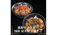 和歌山の老舗専門店の味、熊野牛、国産うなぎのうな牛丼セットB【mtf501】