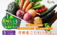 ＜5か月定期＞【緑のゆうき】購入頂いた野菜の売上の１％が社会への応援に　京都産こだわりの野菜（有機野菜、栽培期間中農薬・化学肥料不使用など）の一番美味しいタイミングで収穫したセット