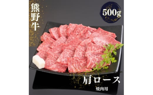 熊野牛 肩ロース 焼肉用 500g【mtf421】 1394577 - 和歌山県北山村