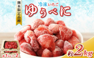 冷凍 いちご  ゆうべに 約 2kg ｜ フルーツ 果物 シャーベット アイス イチゴ いちご 苺 赤いちご 熊本県 玉名市